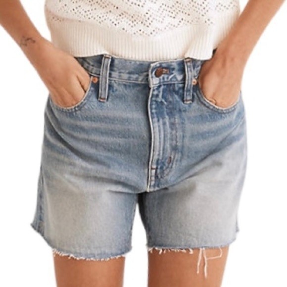 Madewell Shorts Nwt Madewell Relaxed Mid Length Denim Jean Shorts